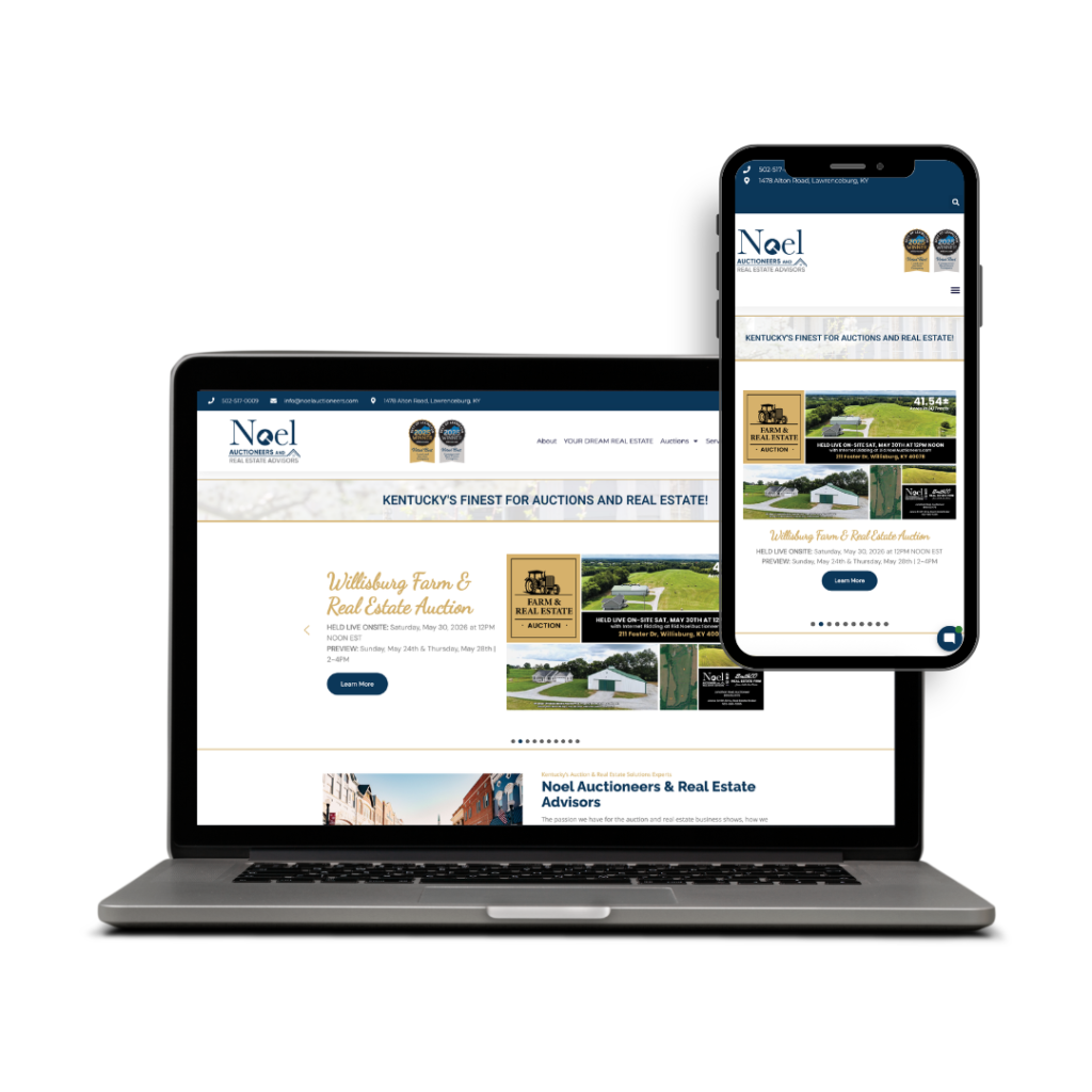 Noel Website Mockup