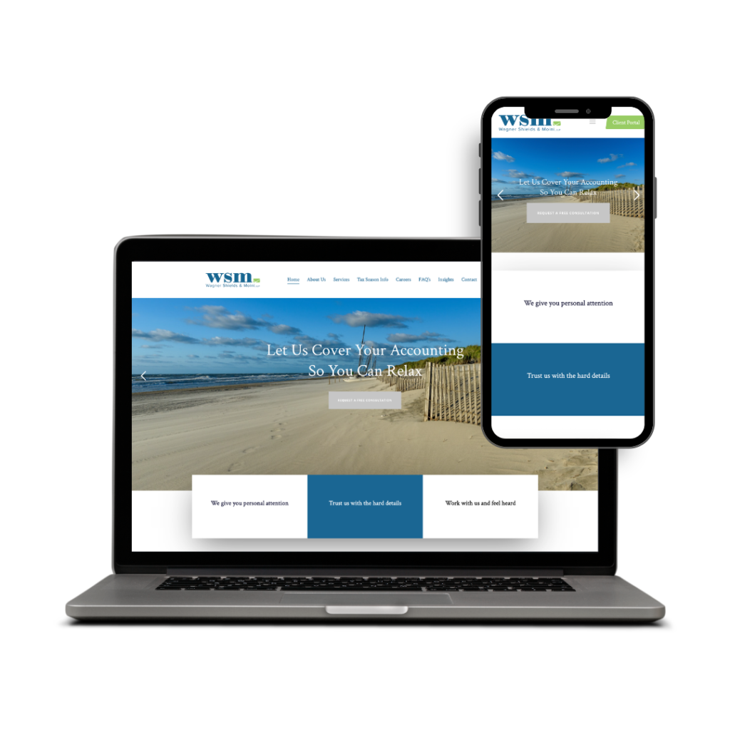 WSM Website Mockup